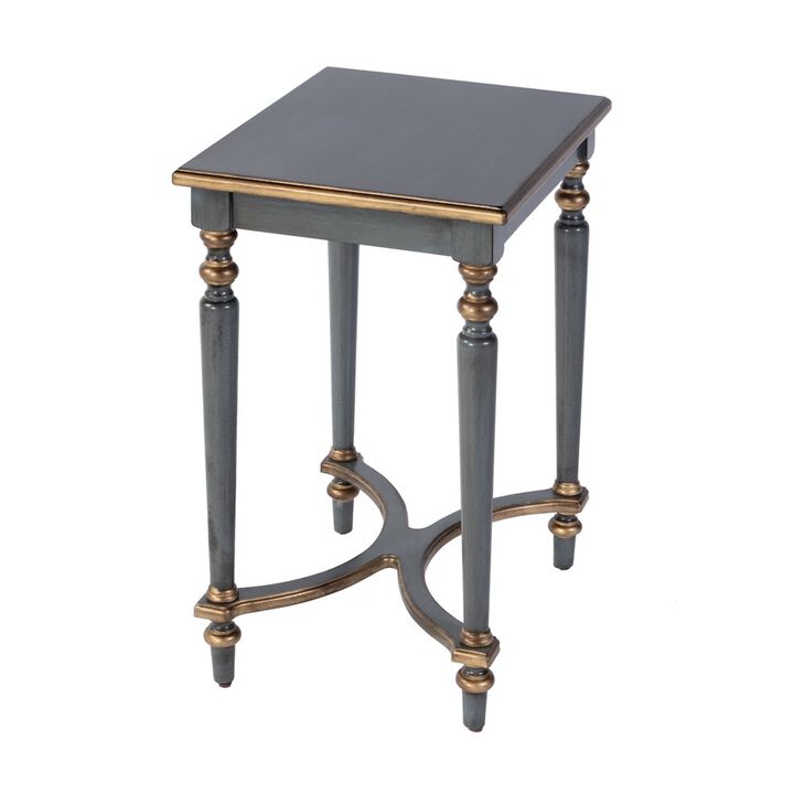 Butler Specialty Tyler 18 in. W Rectangular Wood Side Table, Pastel Blue