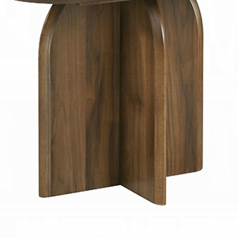 Dio Dining Table, 94 Inch Top, Cross Pedestal Base, Dark Walnut Brown image number 4