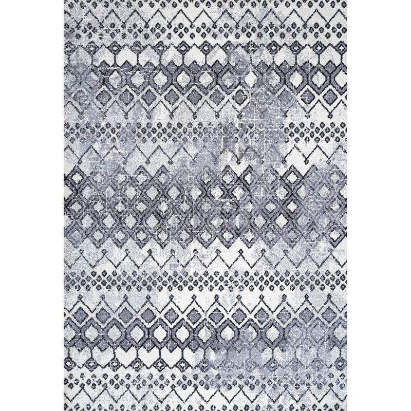 Azmar Moroccan Geometric Distressed Area Rug