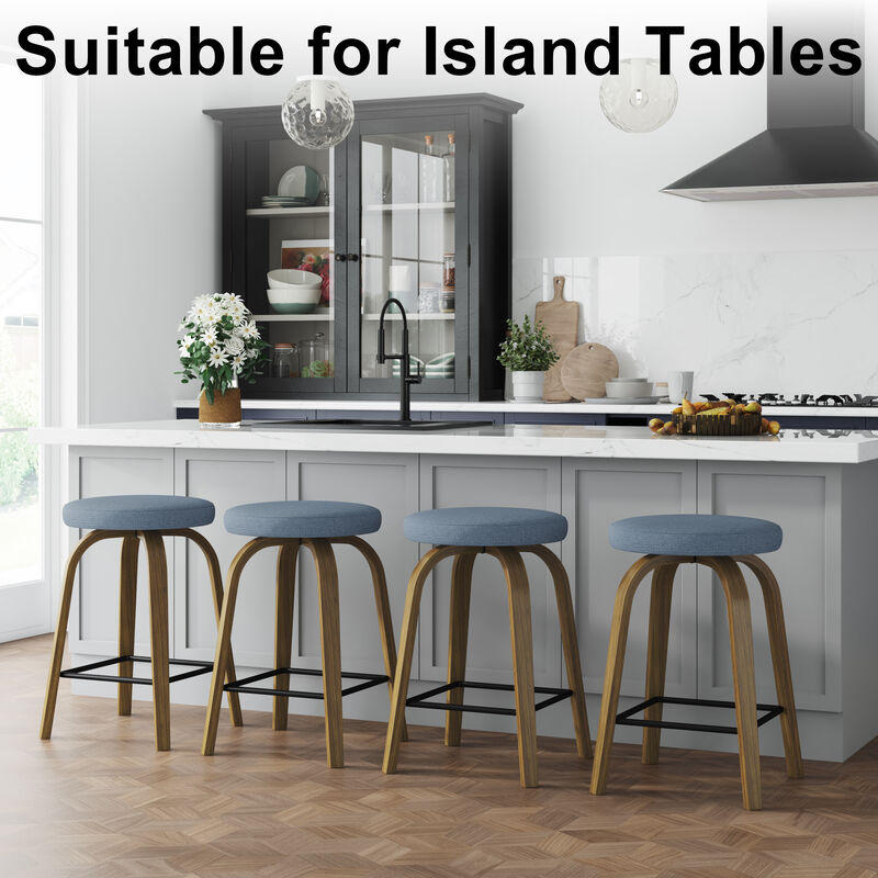 TATEUS Upholstered Bar Stools image number 6