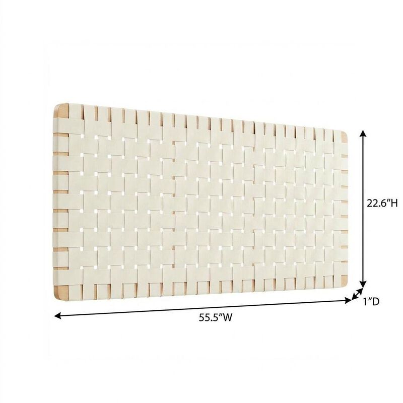 Vegan Leather Full Headboard with TexturedPattern and Durable Build image number 1