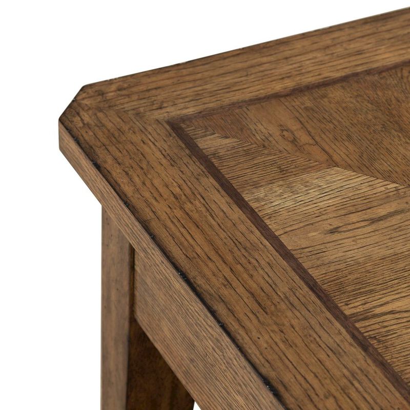 Liberty Furniture Carolina Park End Table for Living Room - Amber Brown Oak image number 6