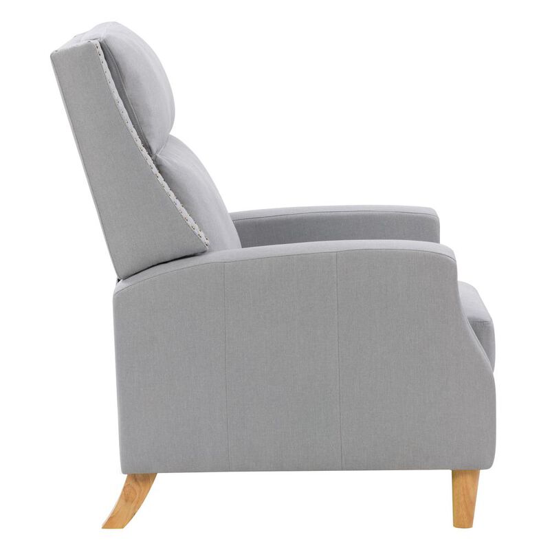 CorLiving Lynwood Recliner Chair with Nail head Trim