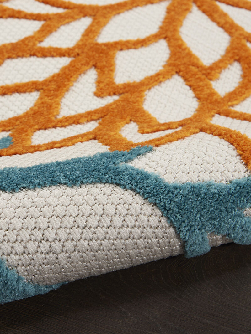 Aloha ALH05 Turquoise/Multicolor 3' x 5' Rug