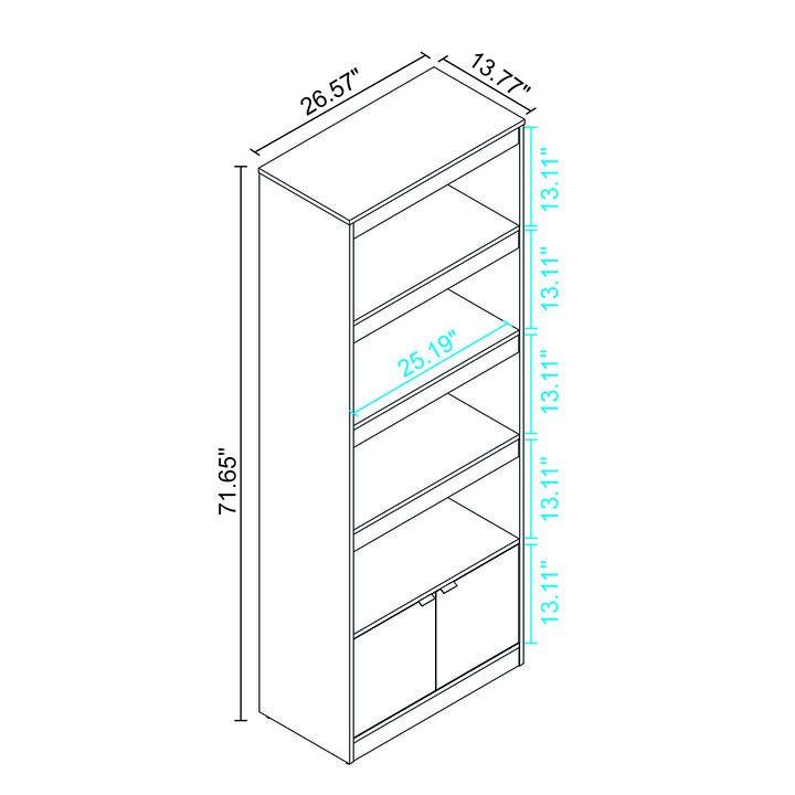 Ratzer White Bookcase