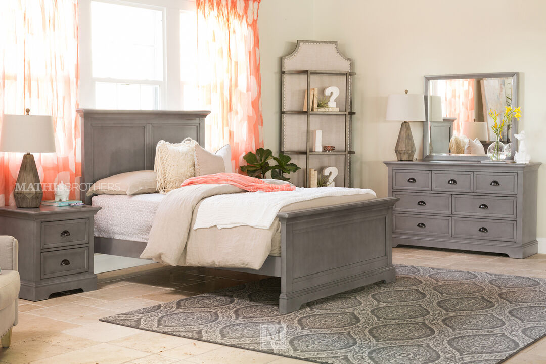 Winners Only Tamarack Panel Twin Bed in Gray