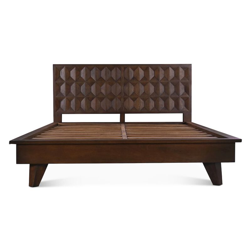 World Interiors Lisbon King Bed in Royal Brown