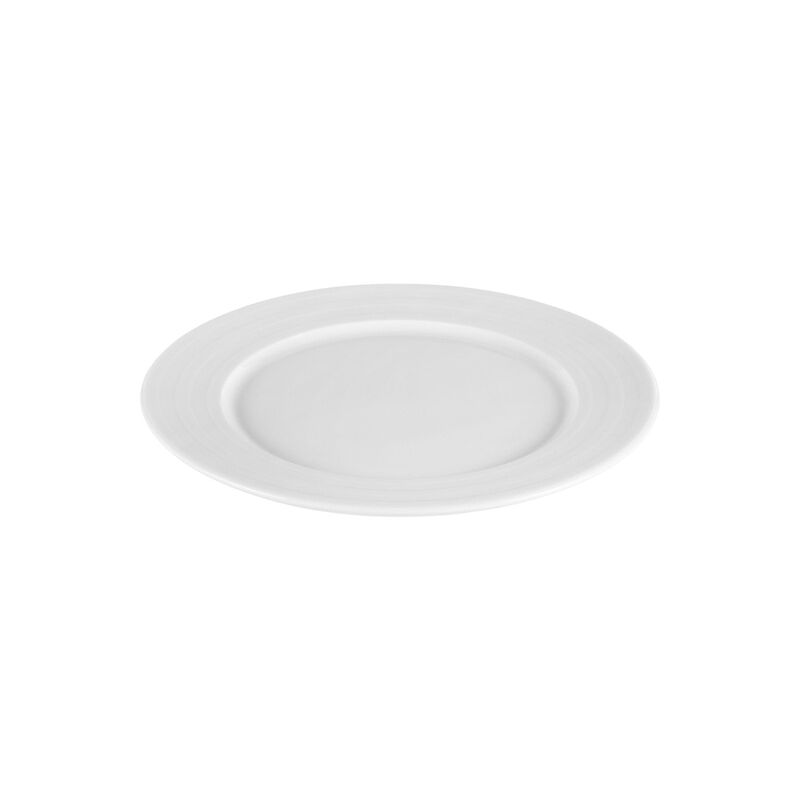 Lizbon dia.11.75" Round White Porcelain Plate (Set of 4) image number 3