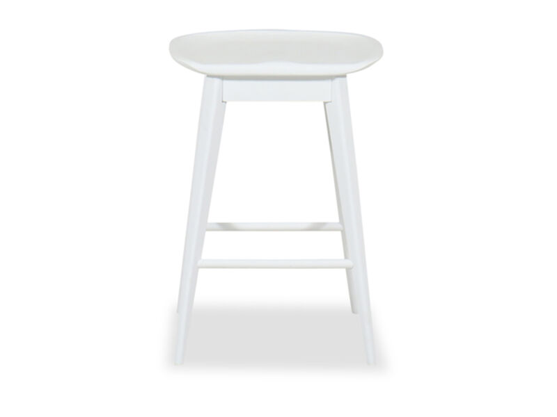 Hilton Backless Counter Stool in White