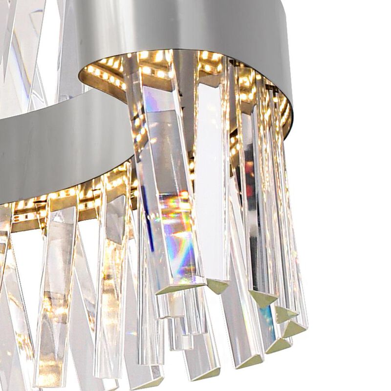 CWI Lighting Glace LED Chandelier With Chrome Finish