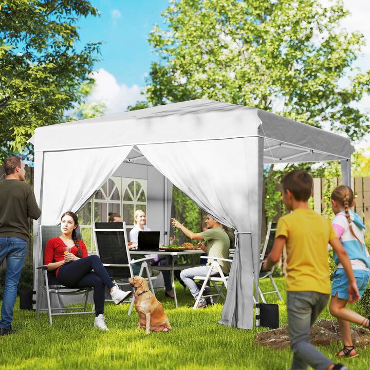 Hivvago 10x10 Pop Up Canopy Tent with Sidewalls