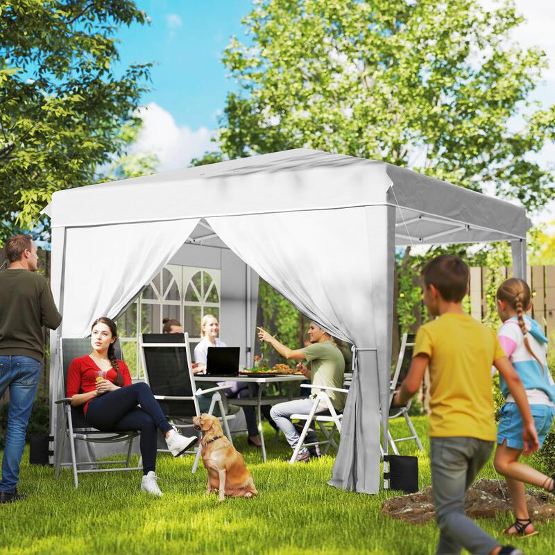 Hivvago 10x10 Pop Up Canopy Tent with Sidewalls image number 1
