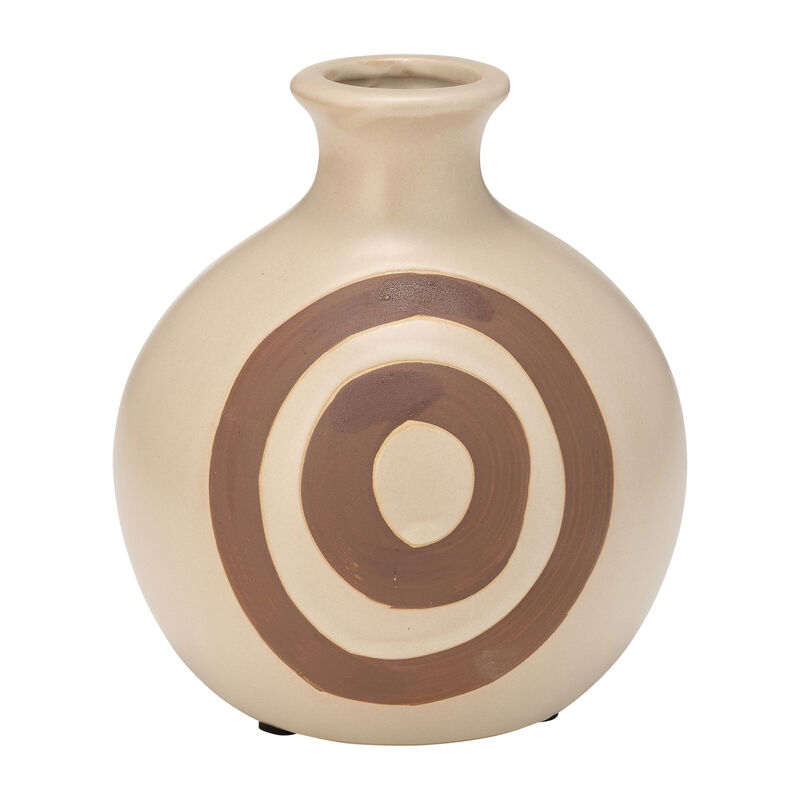 Cer, 7"h Abstract Vase image number 0