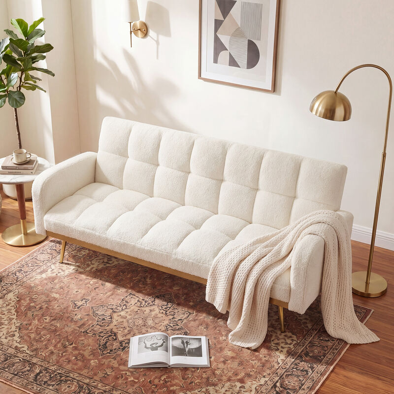 Wosdik Teddy Fleece Adjustable Futons image number 4