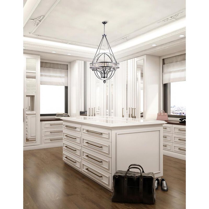 CWI Lighting Arkansas 12 Light Chandelier With Chrome Finish