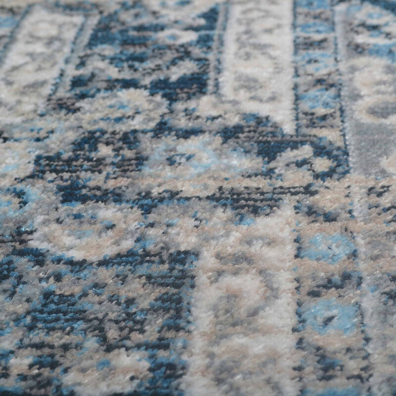 RUGSOTIC CARPETS MACHINE MADE POLYESTER AREA RUGS  - Rectangle Shape, Classic Oriental Traditional  Design, Low Pile Machine Made Area Rugs (M00104) image number 3