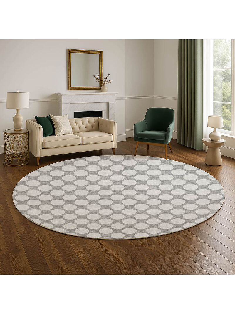 The Reserve TR13 Gray 8' Round Rug image number 1