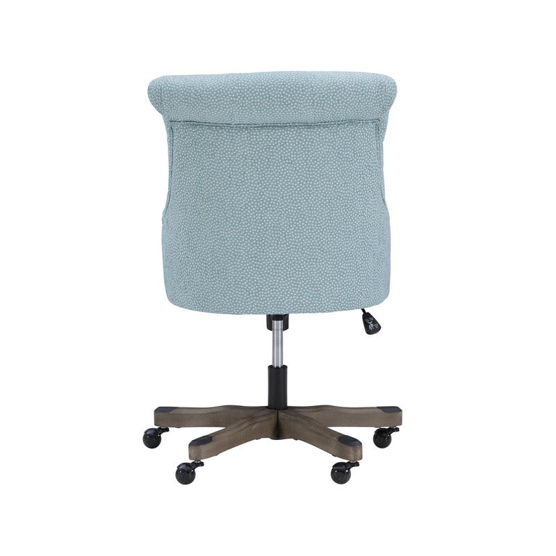 Linon Sinclair Office Chair, Light Blue