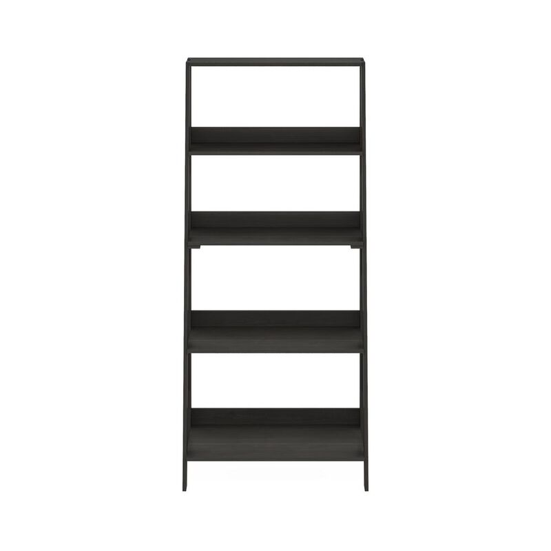 Furinno 5-Tier Ladder Bookcase Display Shelf, Espresso