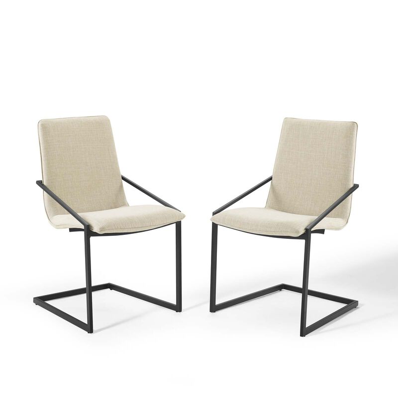 Pitch Dining Armchair Upholstered Fabric Set of 2 image number 0