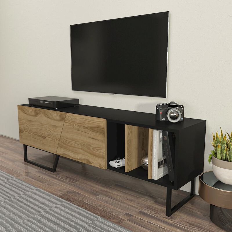 Decorotika Linossa Tv Stand Black Ud Black