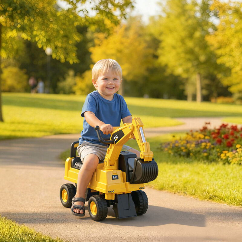 BreeBe Kids Construction Excavator Ride On with Storage image number 1