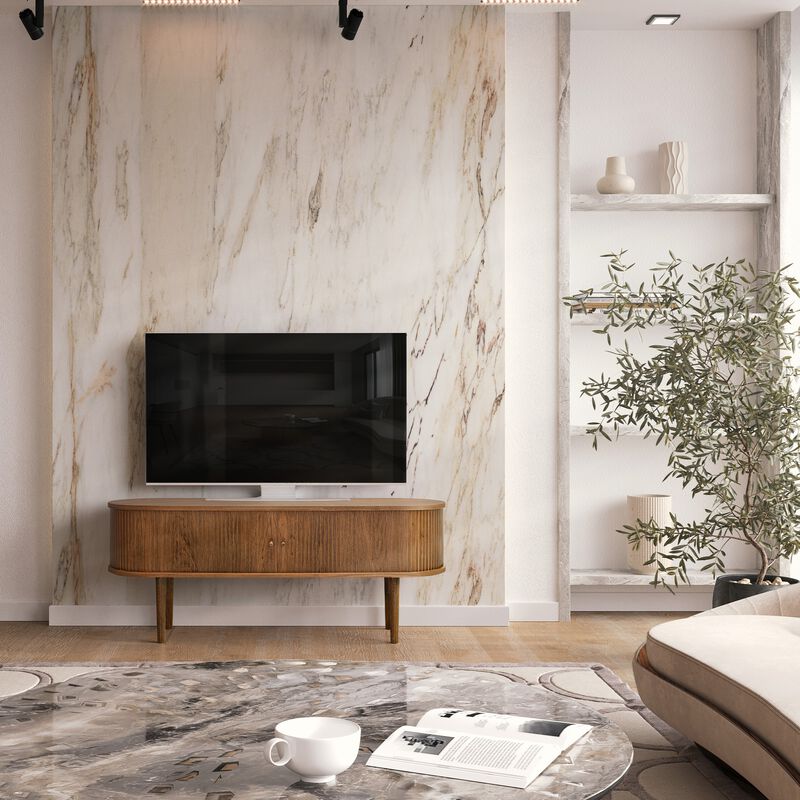 SLIDDO 55 TV Stand with storage.