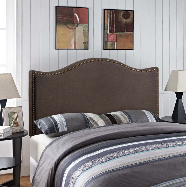 Modway - Curl Queen Nailhead Upholstered Headboard