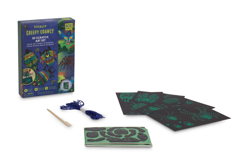 Totally Creepy Crawly 3D Scratch Art Set