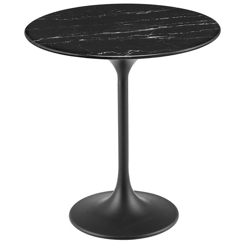 Modway Lippa 20 Round Artificial Marble Side Table