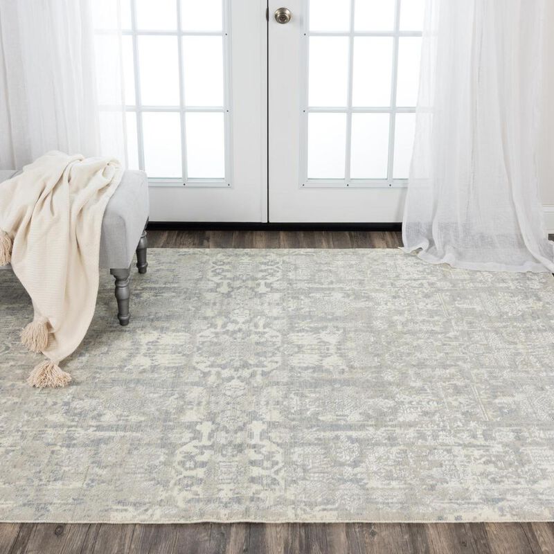 Hybrid Cut Pile Wool/ Tencel Rug, 9' x 12'