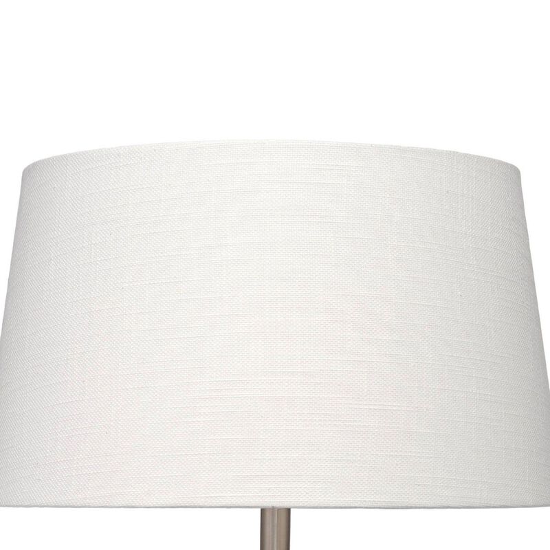 Avo Accent Table Lamp, White Linen, Antique Ceramic Design 25 Inch