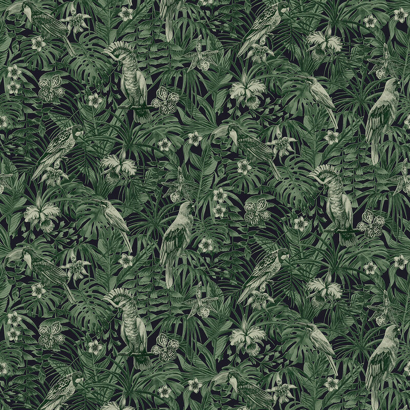 Susila Green Tropical Wallpaper image number 0