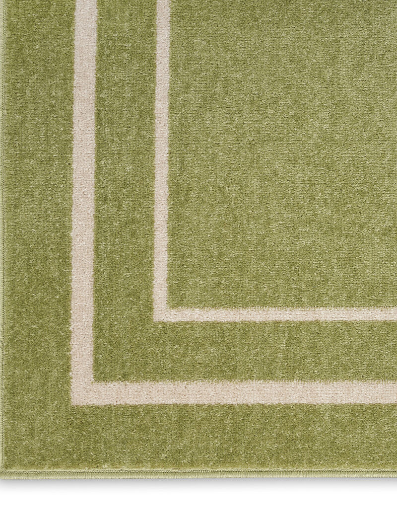 Nourison Essentials NRE02 Green/Ivory 5' x 7' Rug image number 6