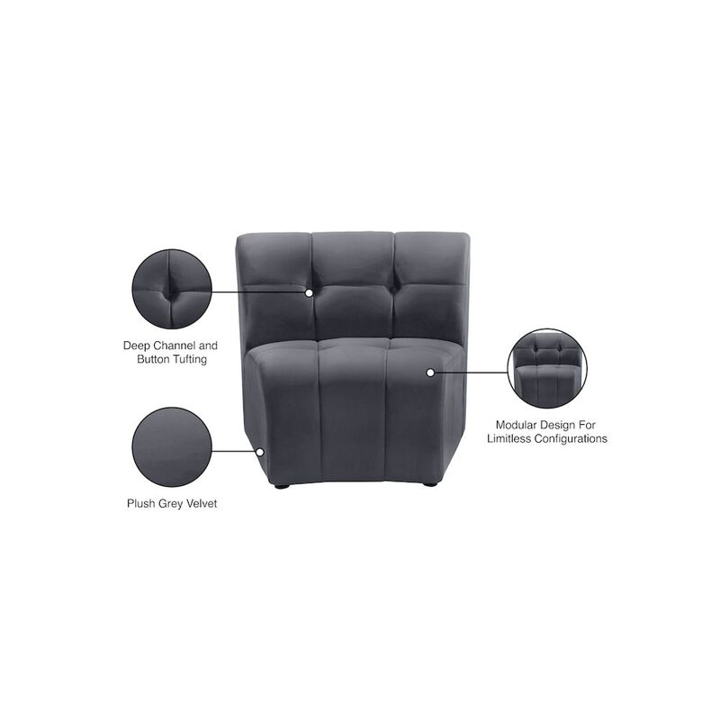 Meridian Furniture Limitless Velvet Modular Chair