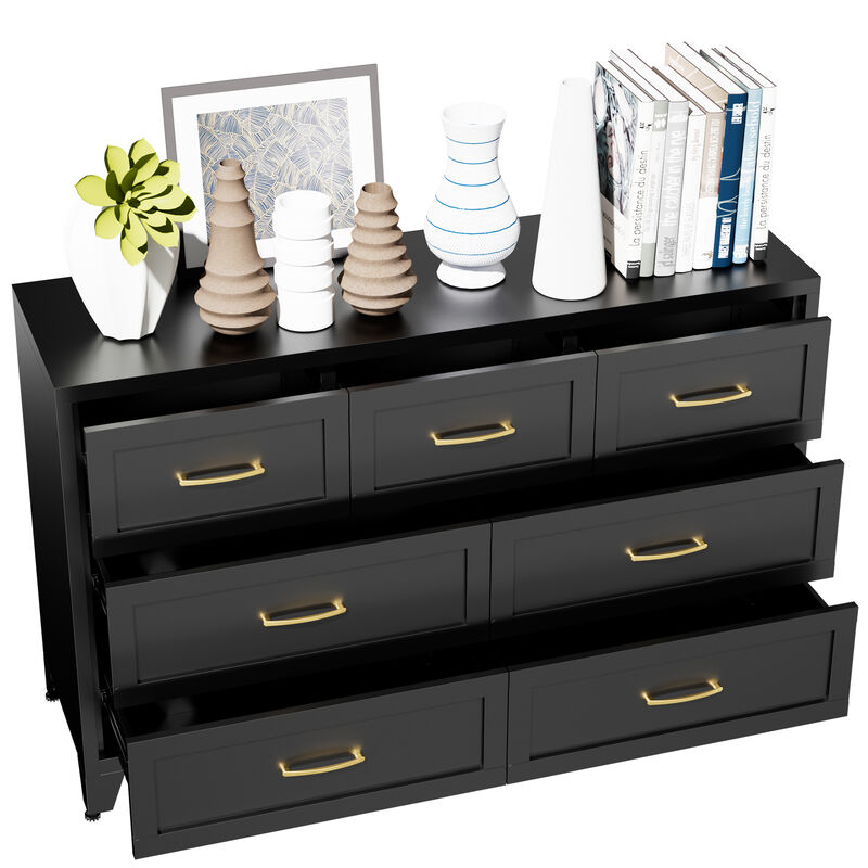 Pelkan 7-Drawer Metal Dresser image number 8