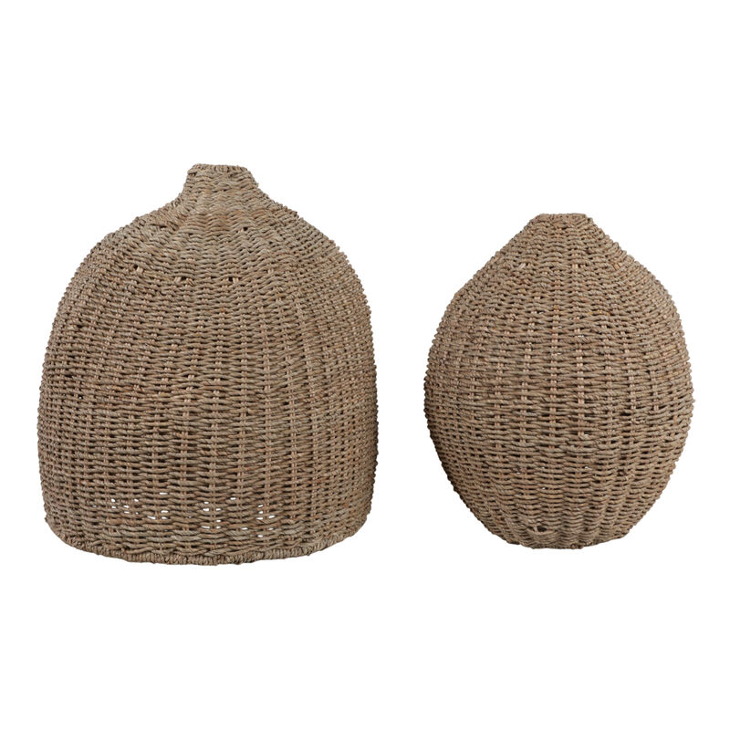 S/2 18/21" Rattan Vases image number 2