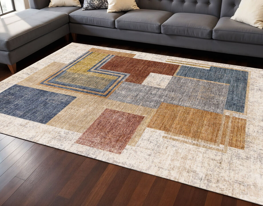 HomeRoots Geometric Area Rug