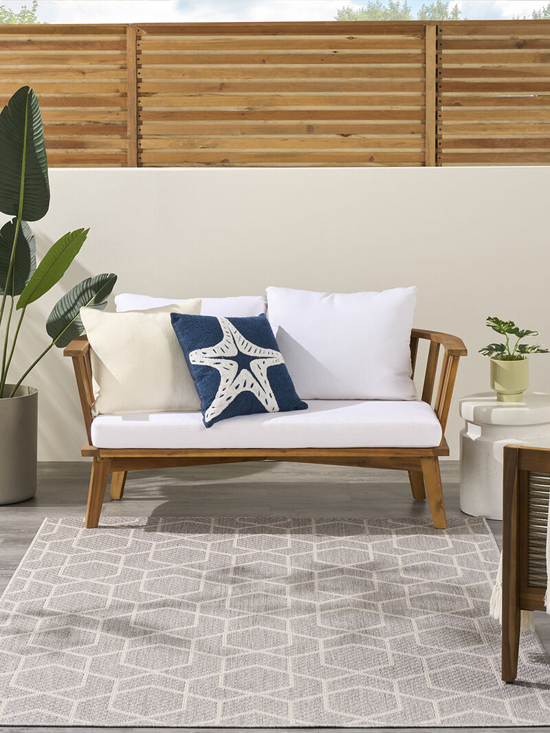 Horizon Indoor/Outdoor HOZ01 Gray 4' x 6' Rug