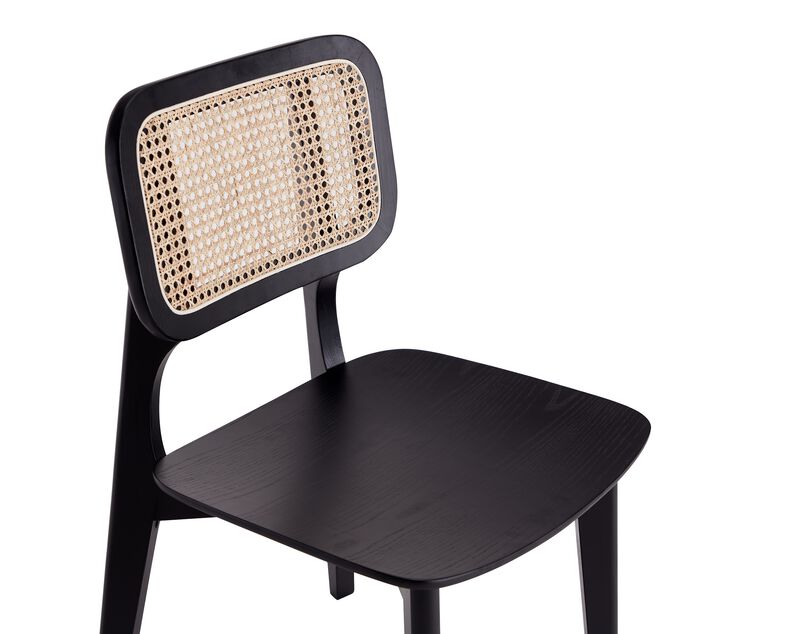 Versailles Black Square Dining Chairs (Set of 2)