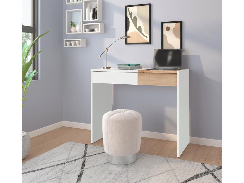 Niles Vanity Desk with 1 Drawer and Flip-Out Mirror