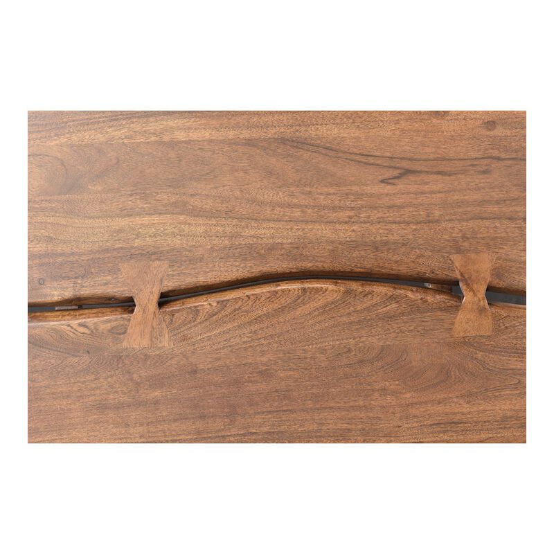 Starlight Canyon Home Solid Acacia King Bed Frame and Headboard with Steel Legs, Wooden Bed Frame image number 4