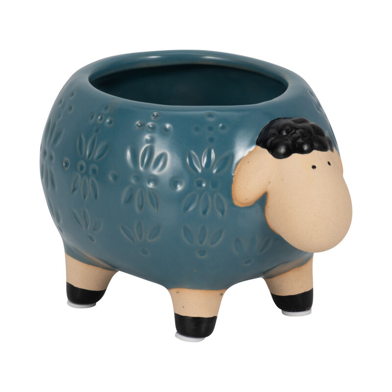 6" Stoneware Sheep Planter