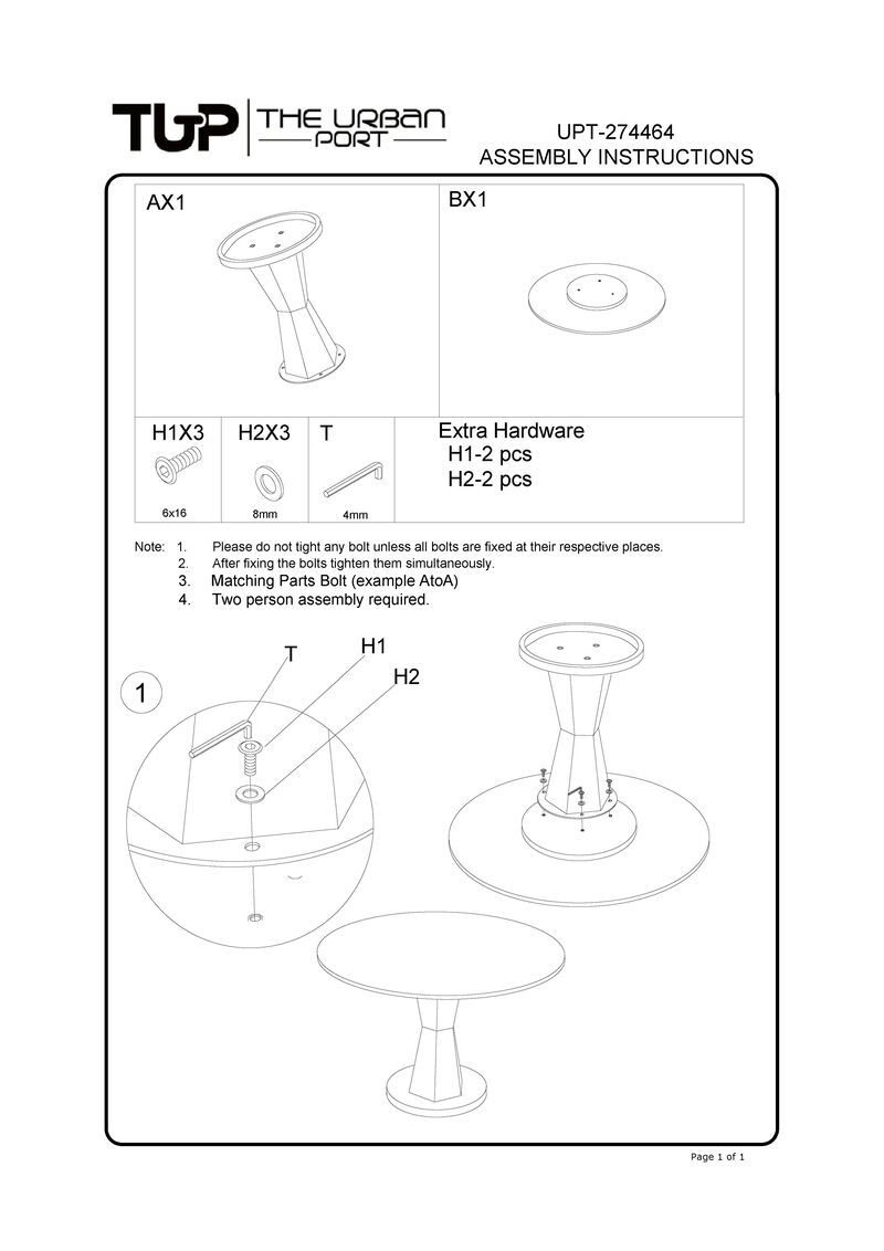Riko Coffee Table, White Marble Top on Modern Iron Stand, Round Table, 27"