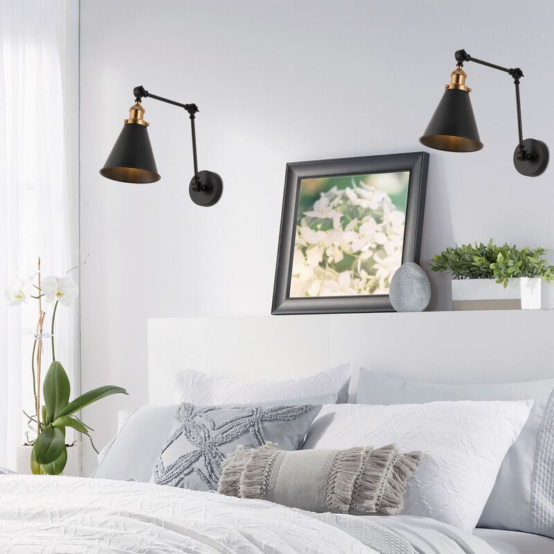 Rover Classic Industrial Metal Adjustable Arm LED Wall Sconce