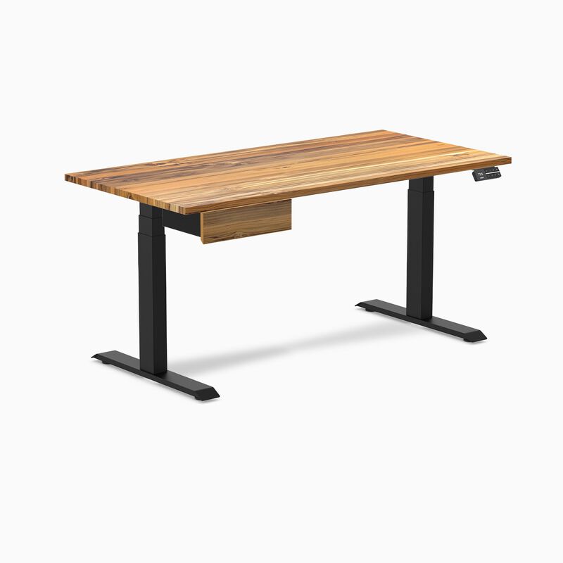 Desky Dual Hardwood Standing Desk With Drawer image number 0