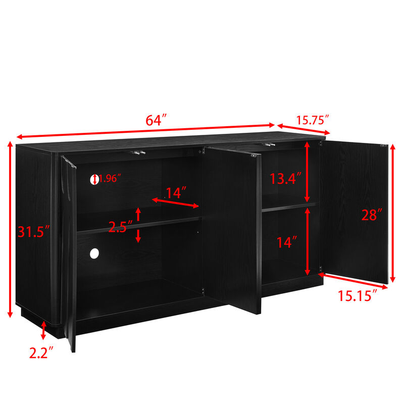 Rograk 64-Inch TV Stand image number 3