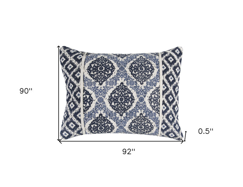 Luxury Damask Quilt – Reversible Bedding for Bedroom Décor