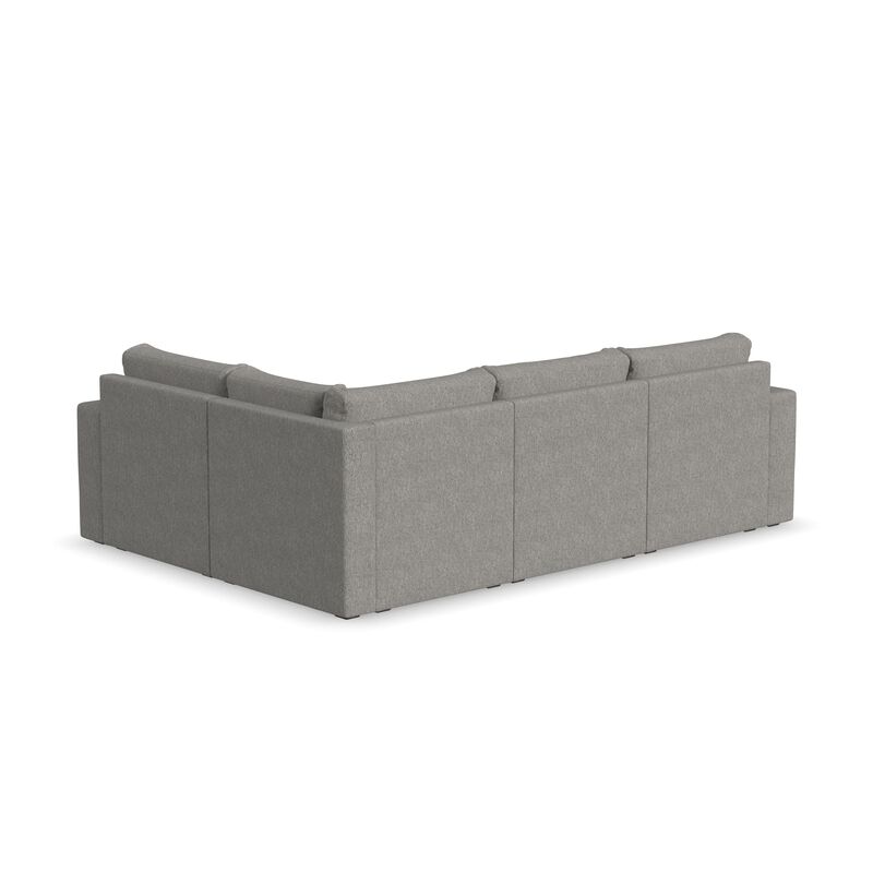 Flex Pebble 4-Seat Sectional with Wide Arm