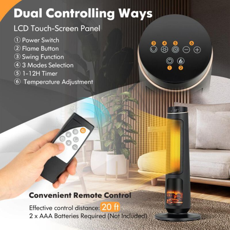 Hivvago 1500W PTC Fast Heating Space Heater for Indoor Use